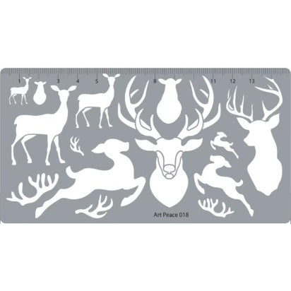 Soft Pastel Art Stencil, Assorted Designs