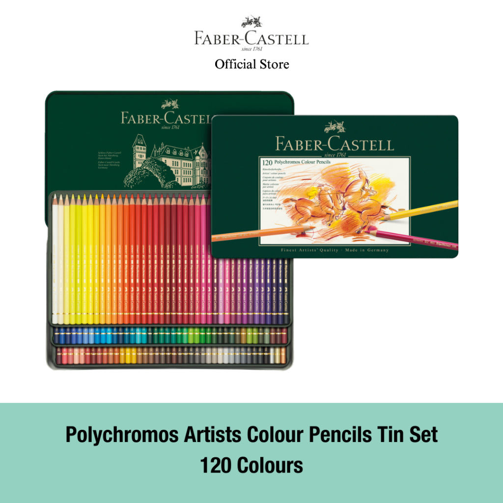 Polychromos Artists Colour Pencil Tin, 60/120 pieces