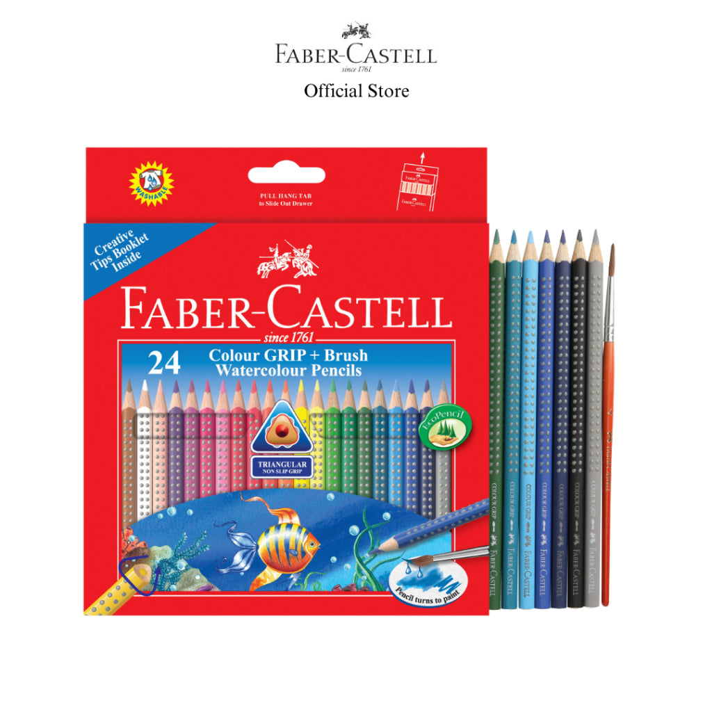 Grip Watercolour Pencils, 24-pieces (FSC)