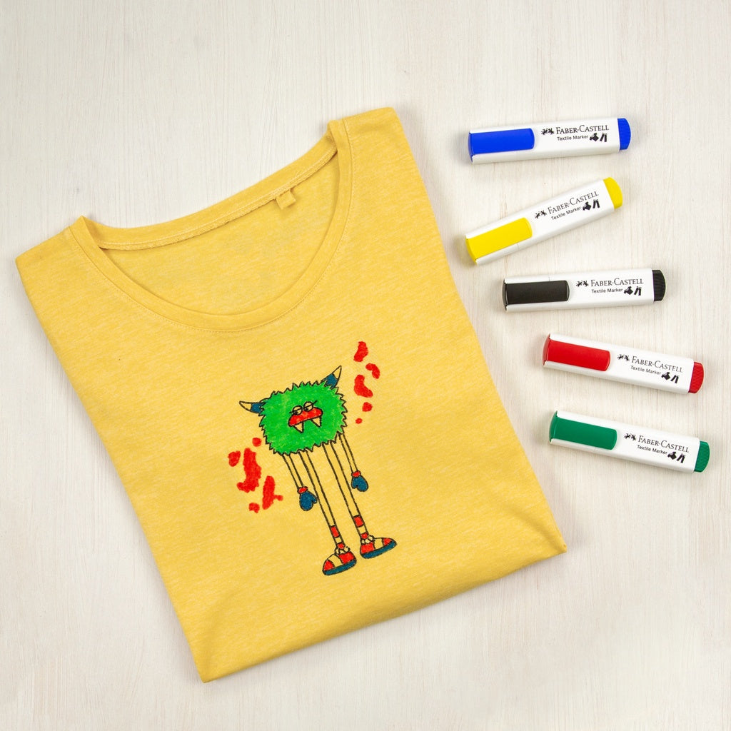 Textile / Fabric Markers - Basic Pastel and Neon Colours
