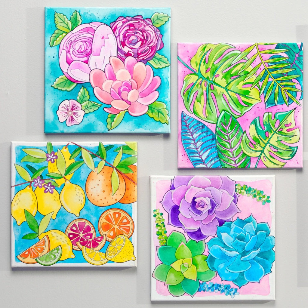Watercolour Paint By Number Sets