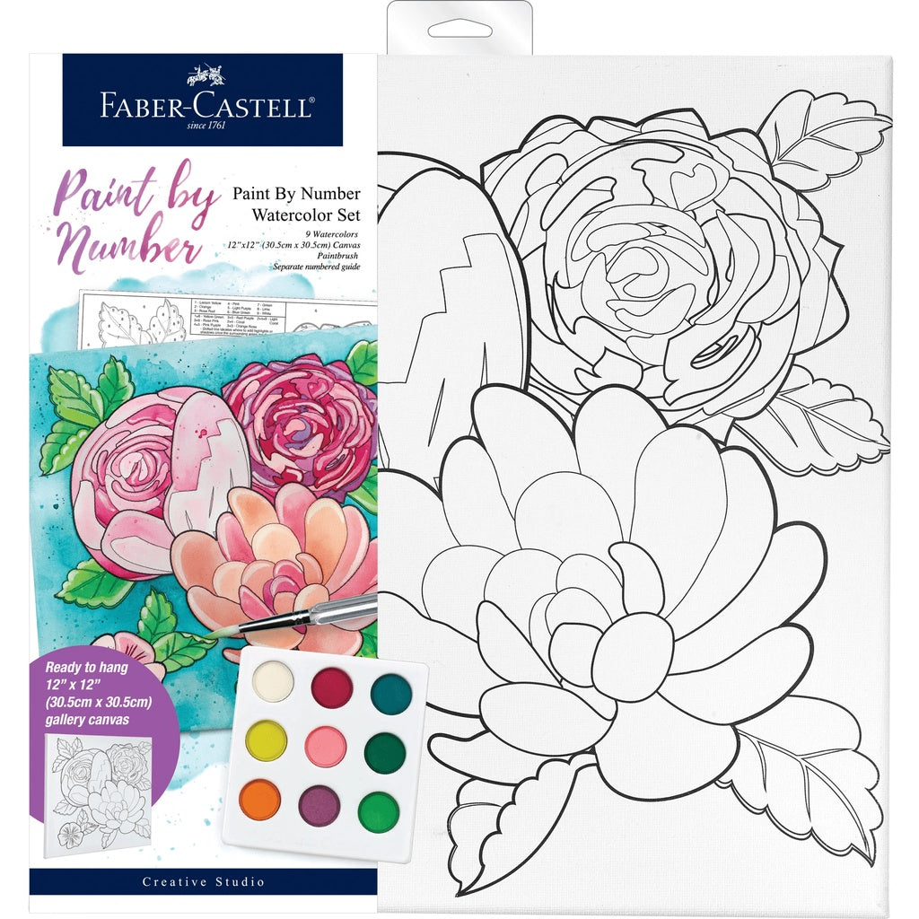 Watercolour Paint By Number Sets