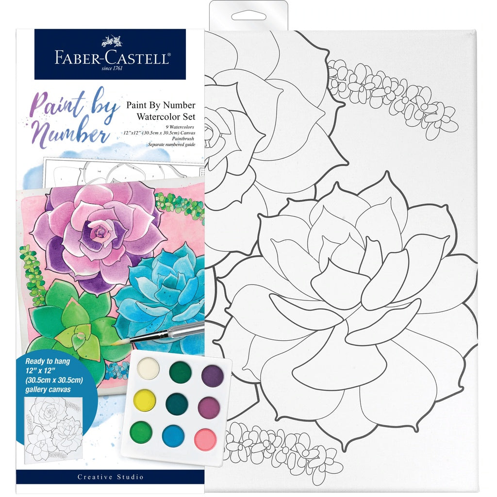 Watercolour Paint By Number Sets