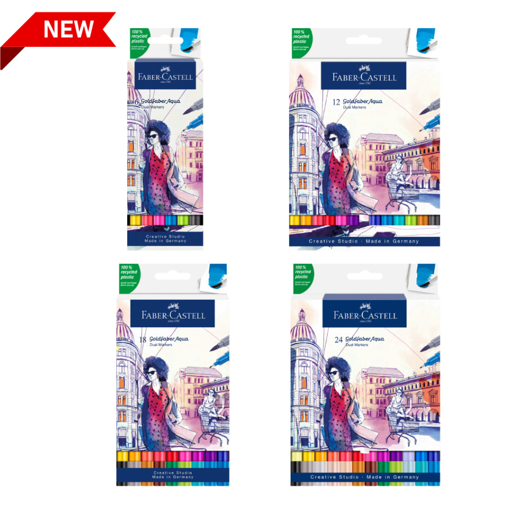 Goldfaber Aqua Dual Watercolour Markers sets of 6/12/18/24