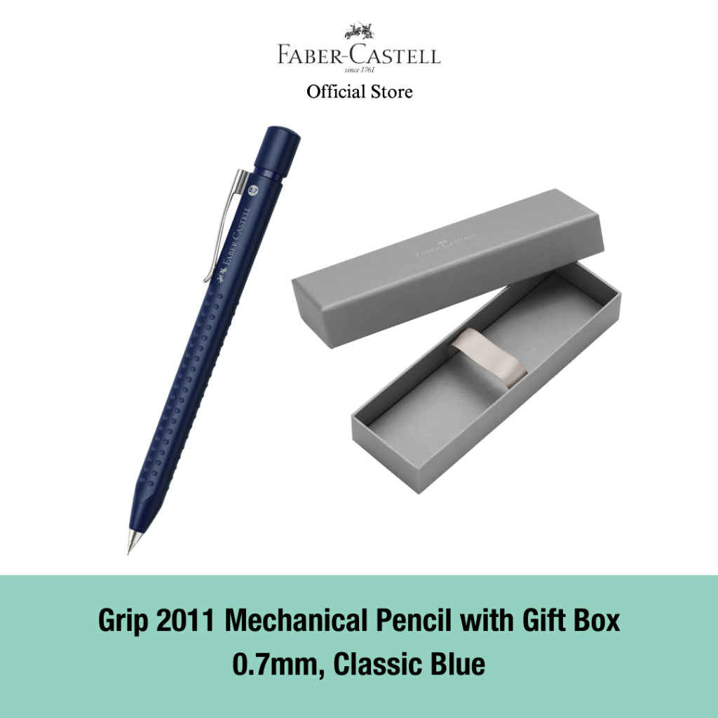 Grip 2011 Mechanical Pencil with Gift Box, Black/Classic Blue/Silver 0.7mm