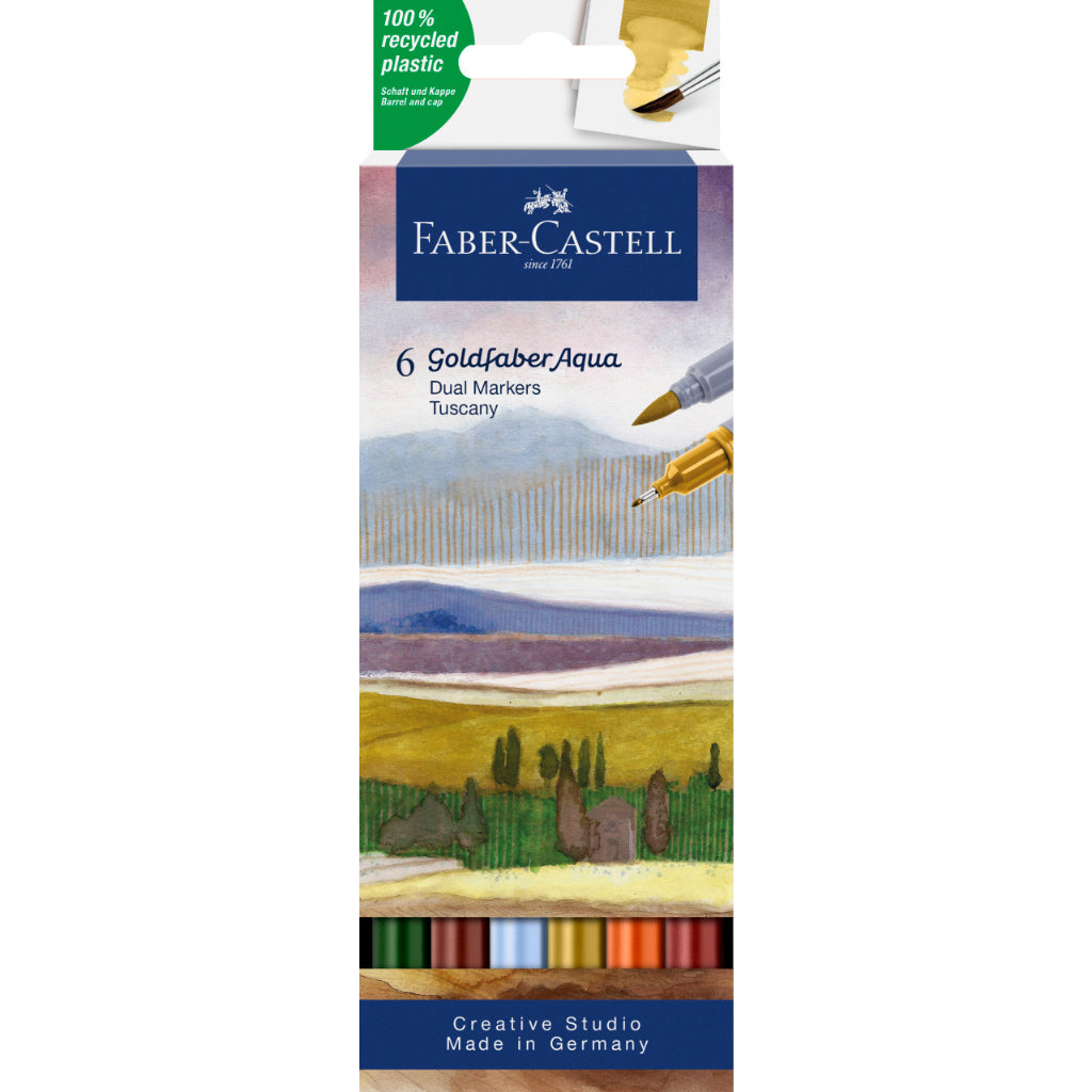 Goldfaber Aqua Dual Watercolour Markers sets of 6/12/18/24