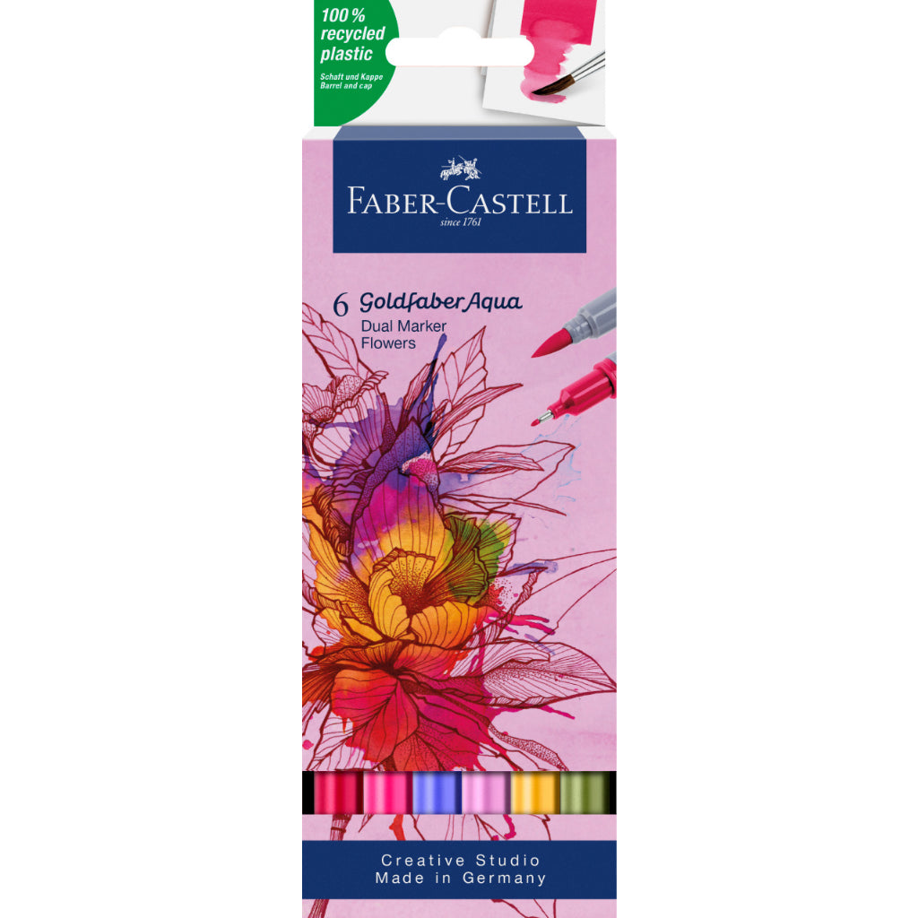 Goldfaber Aqua Dual Watercolour Markers sets of 6/12/18/24