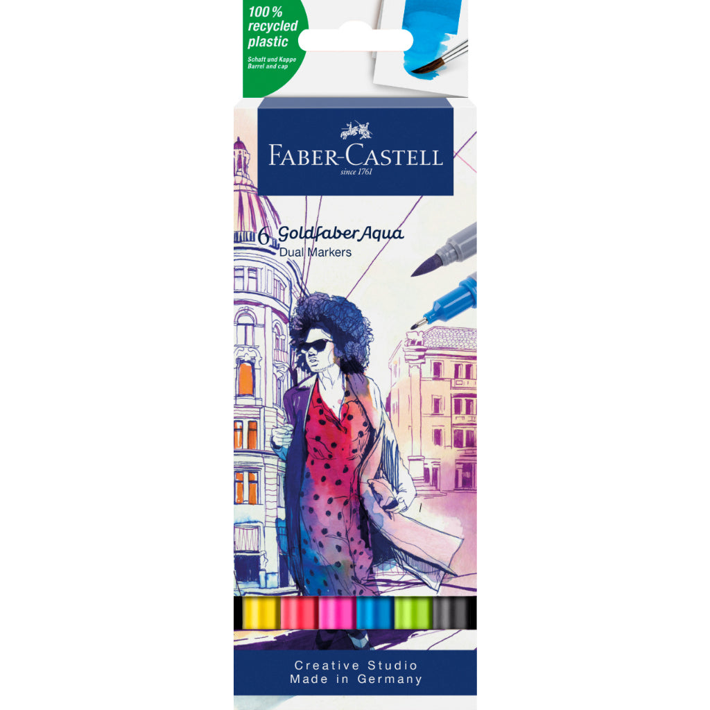 Goldfaber Aqua Dual Watercolour Markers sets of 6/12/18/24