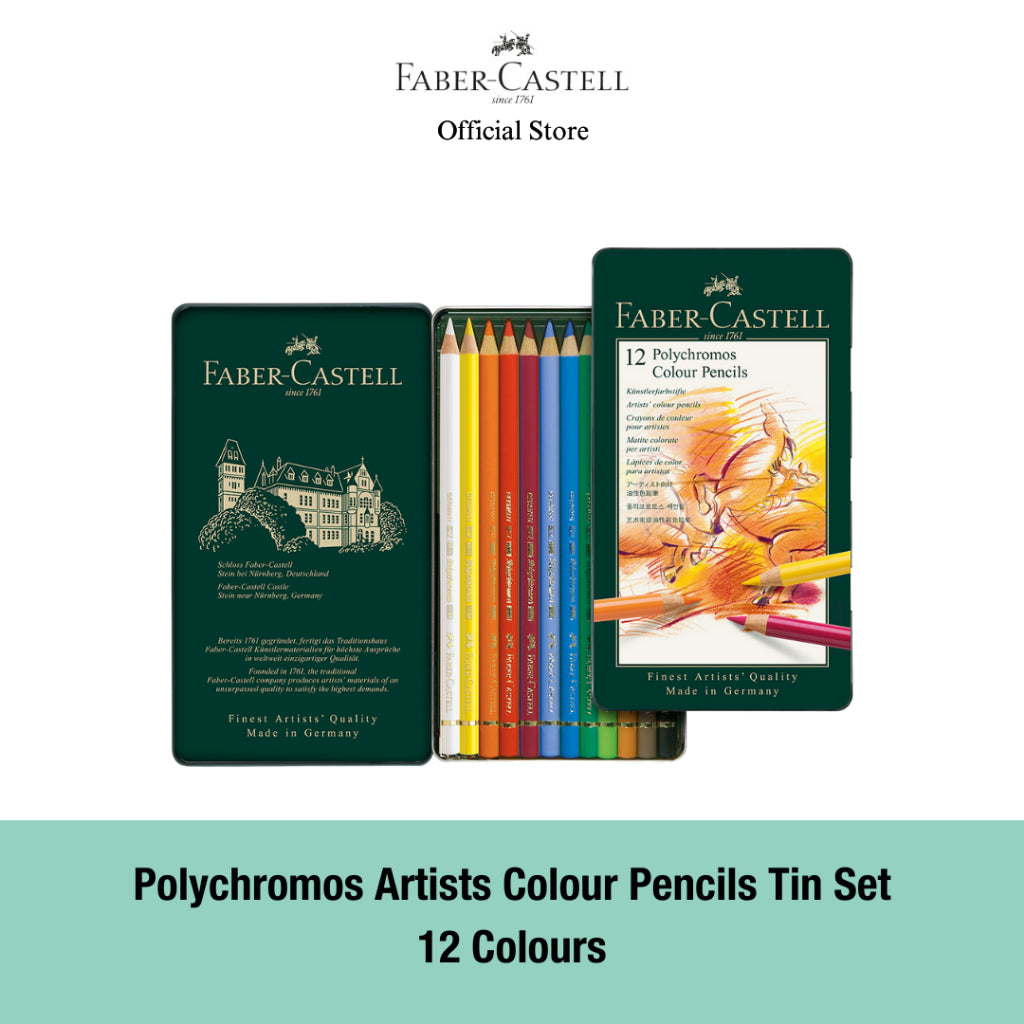 Polychromos Artists' Colour Pencil Tin, 12/24/36/60 pieces