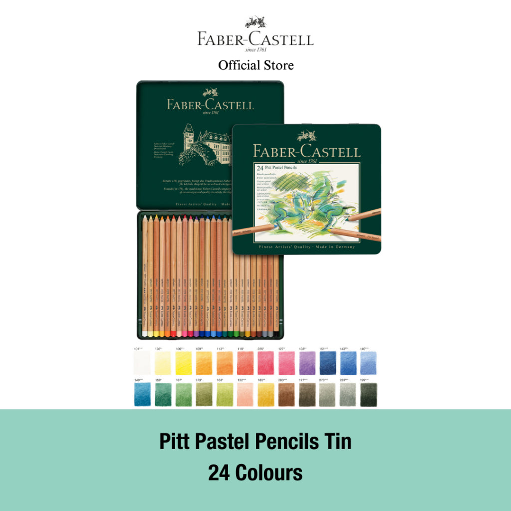 Pitt Pastel Pencils Tin, 12/24/36-pieces