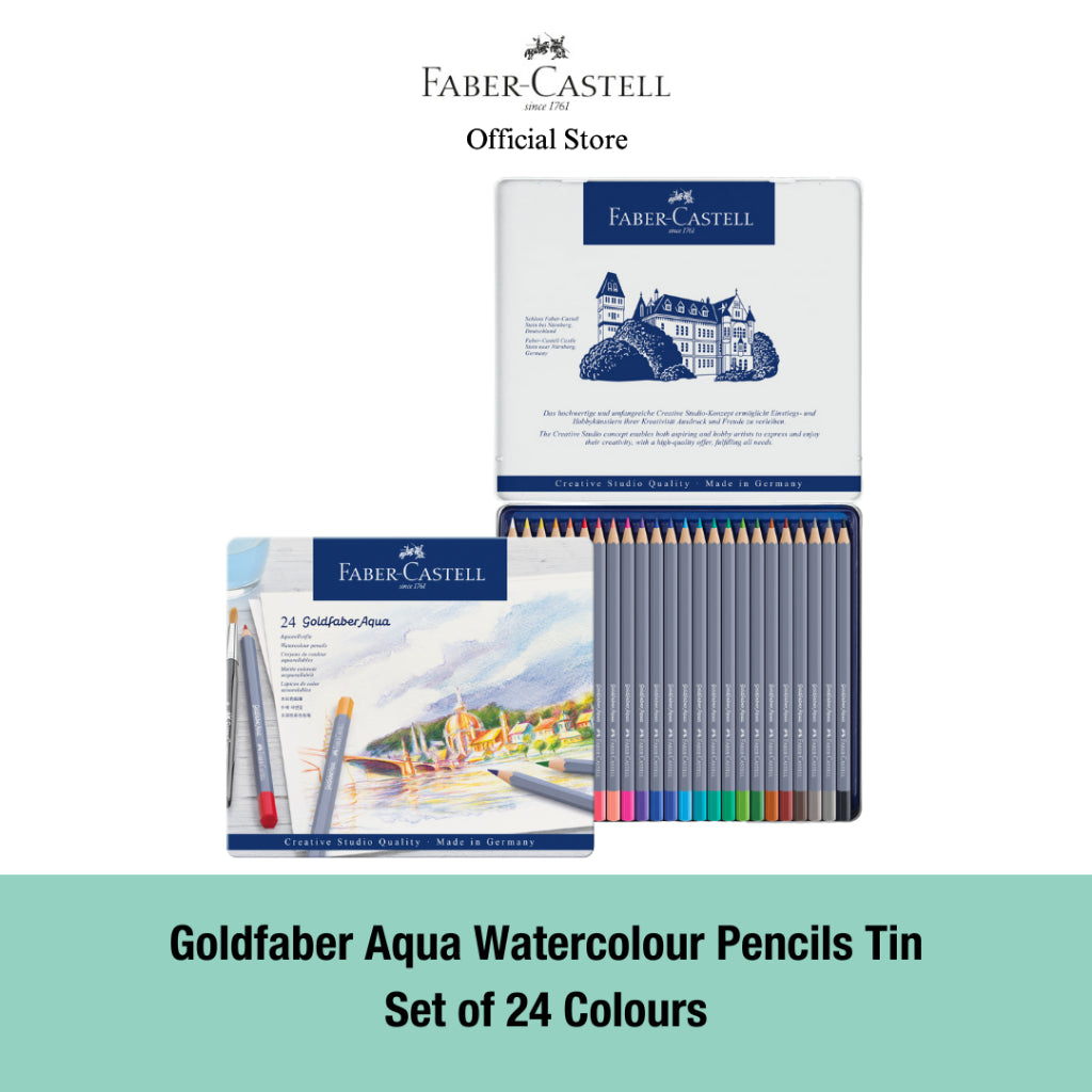 Goldfaber Aqua Watercolour Pencil Tin, 12/24/36/48-pieces