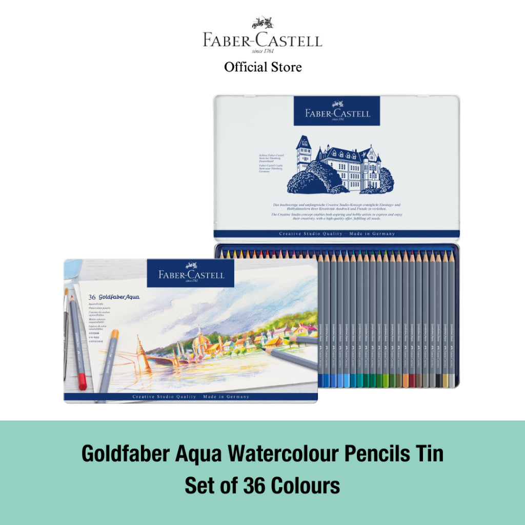 Goldfaber Aqua Watercolour Pencil Tin, 12/24/36/48-pieces