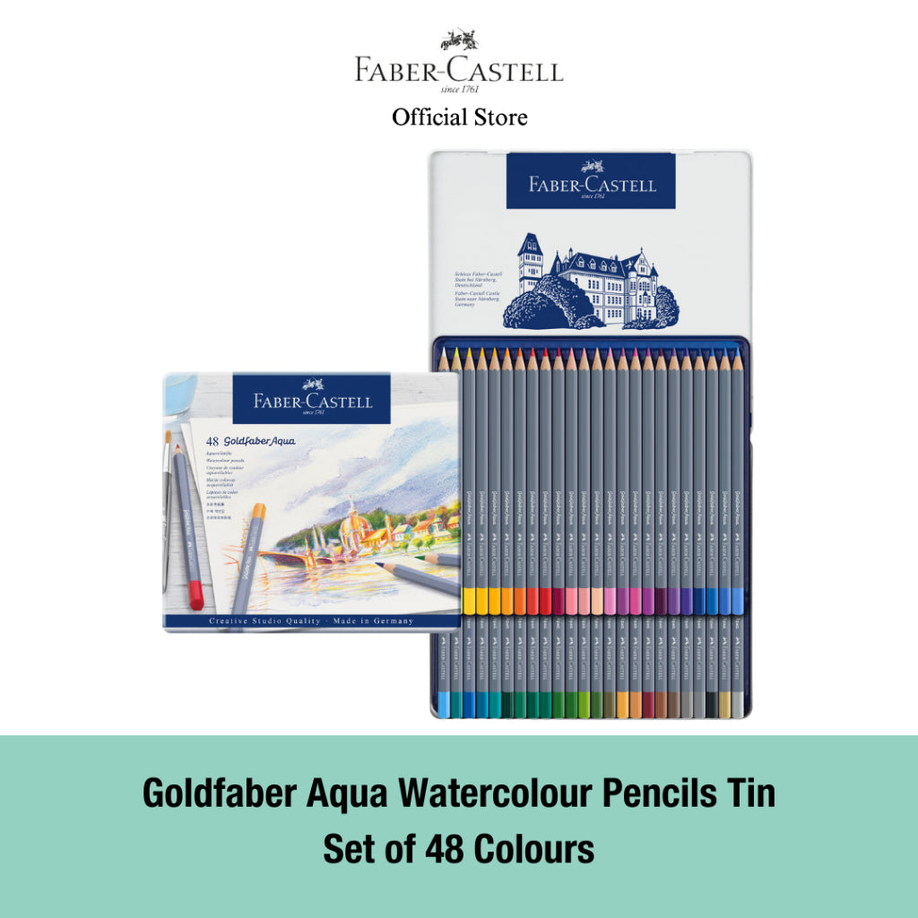 Goldfaber Aqua Watercolour Pencil Tin, 12/24/36/48-pieces