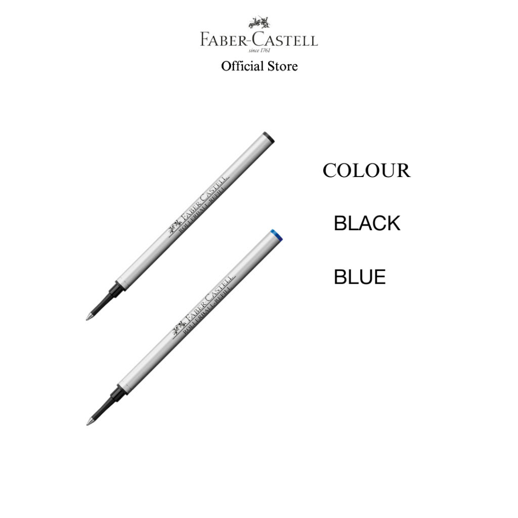 Refill for Fine Writing Rollerball Pen, Black/Blue
