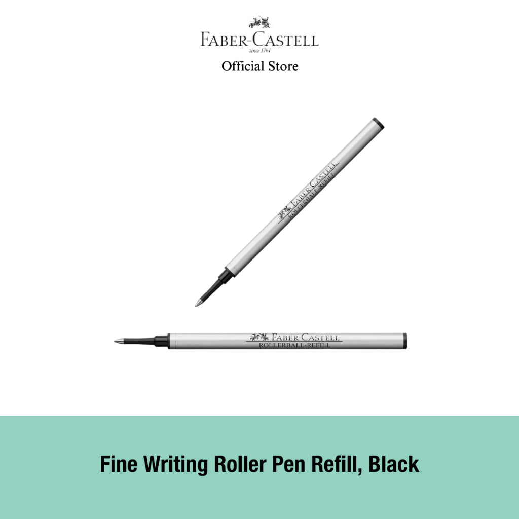 Refill for Fine Writing Rollerball Pen, Black/Blue