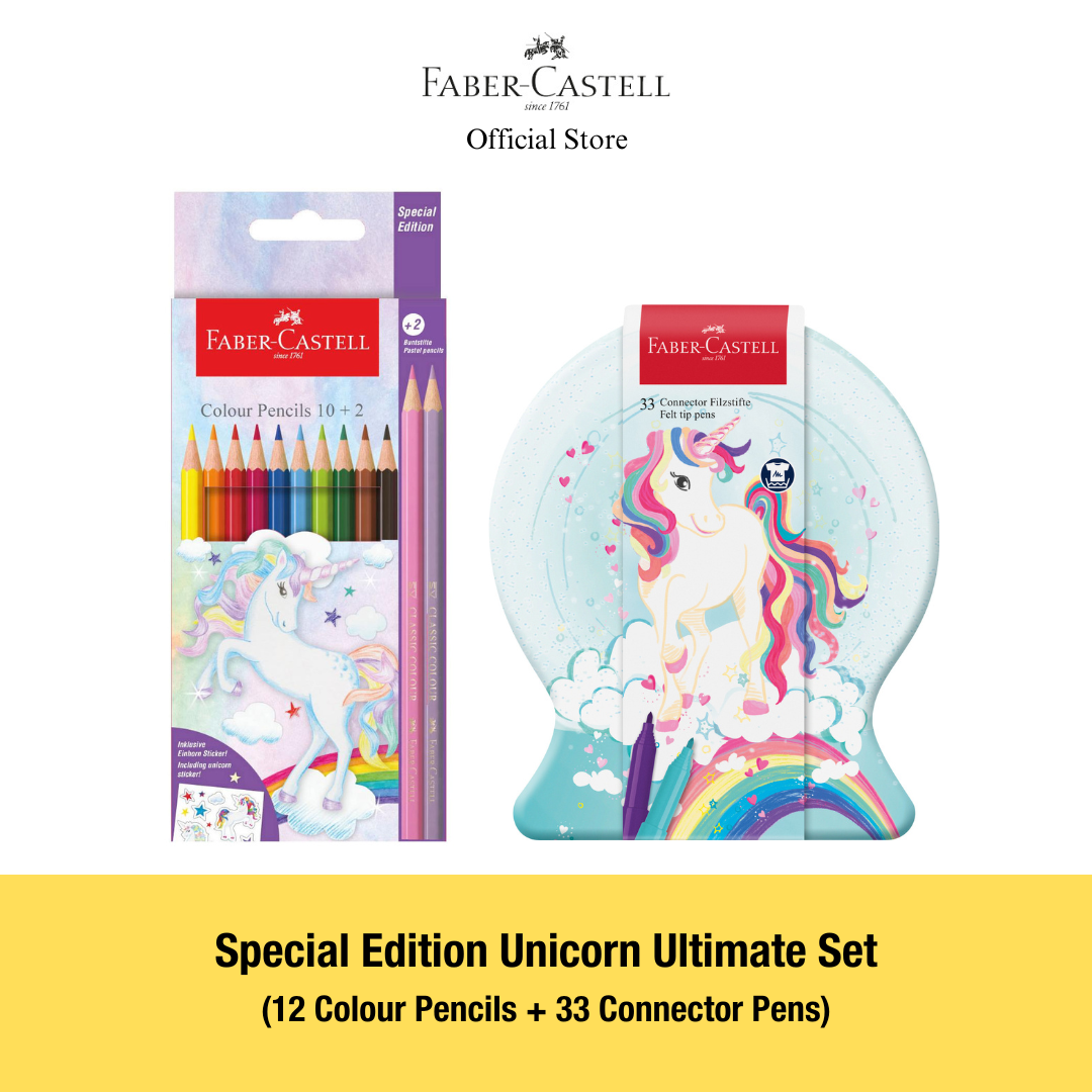 Special Edition Unicorn Series Colour Pencils, Connector Pens Markers & Paint box