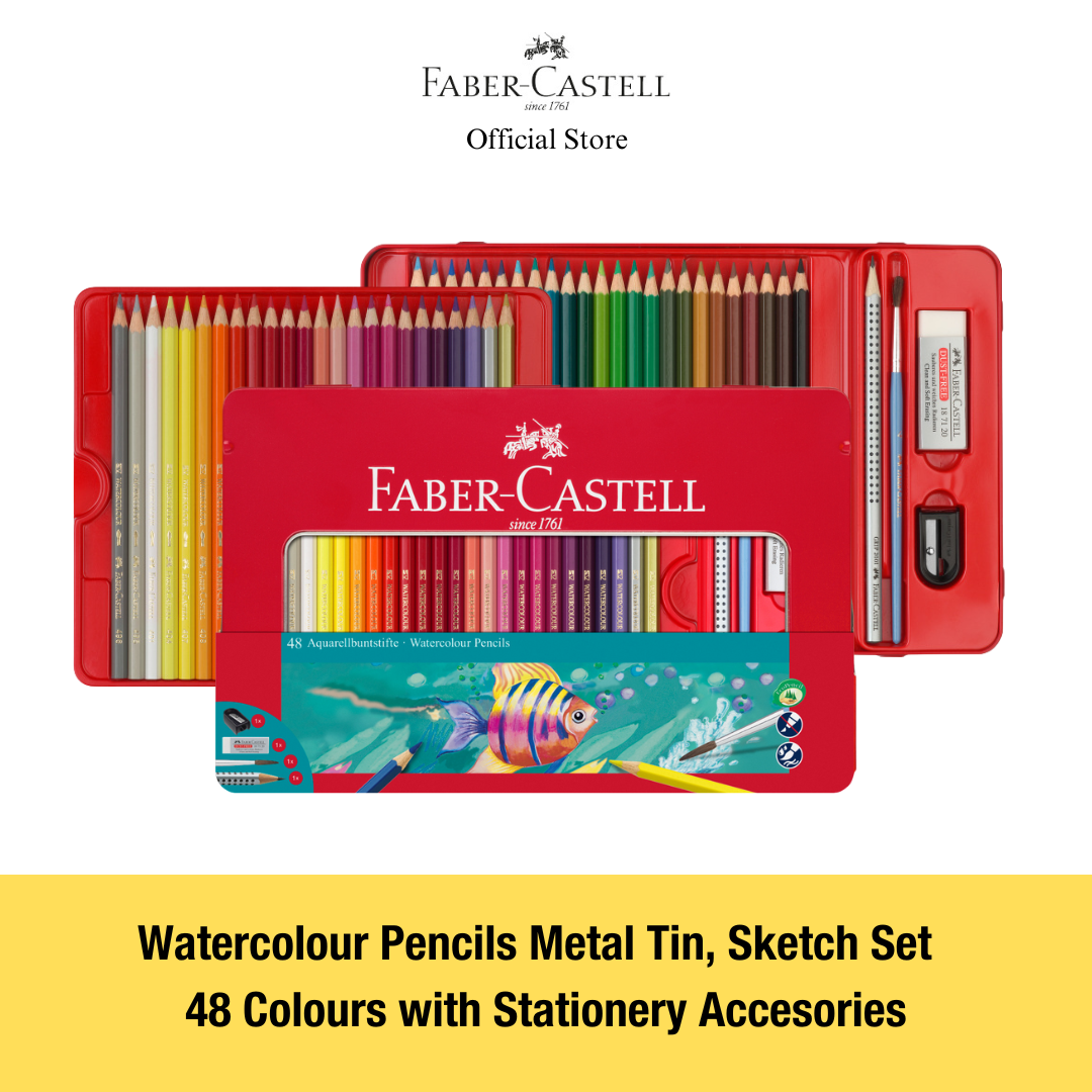 Watercolour Pencils in Metal Tin (FSC)