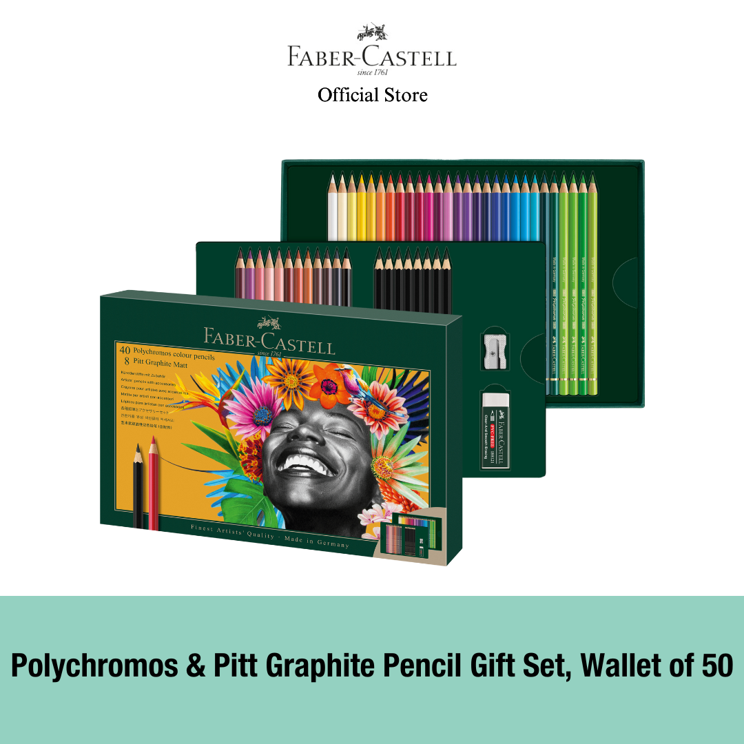 Polychromos and Pitt Graphite Matt Gift Art Set, Gift Set/23/40/50 pieces
