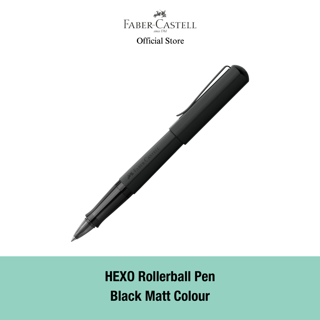 Hexo Rollerball Pen with Gift Box, Assorted Colours- Black Matt / Silver Matt/ Blue / Bronze
