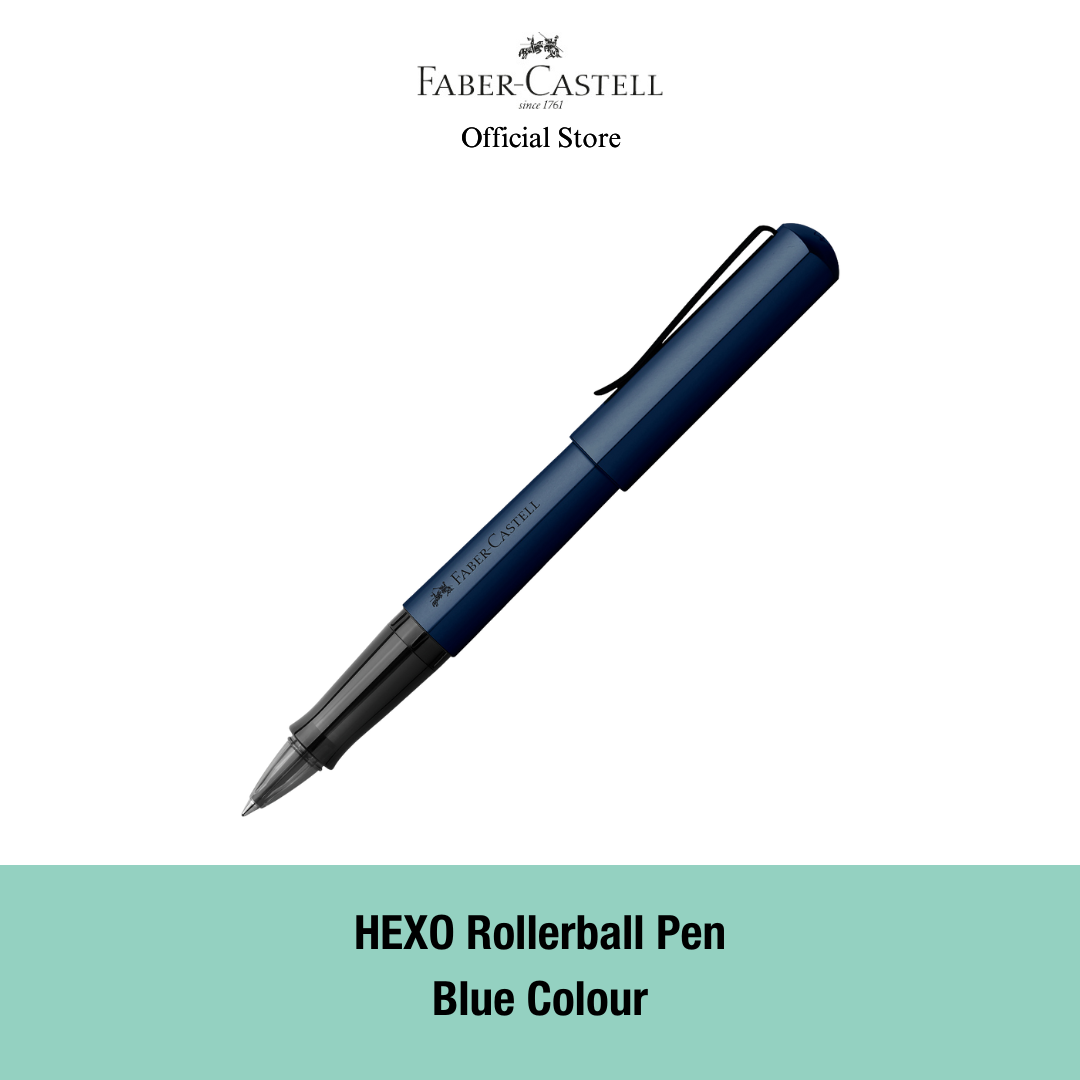 Hexo Rollerball Pen with Gift Box, Assorted Colours- Black Matt / Silver Matt/ Blue / Bronze