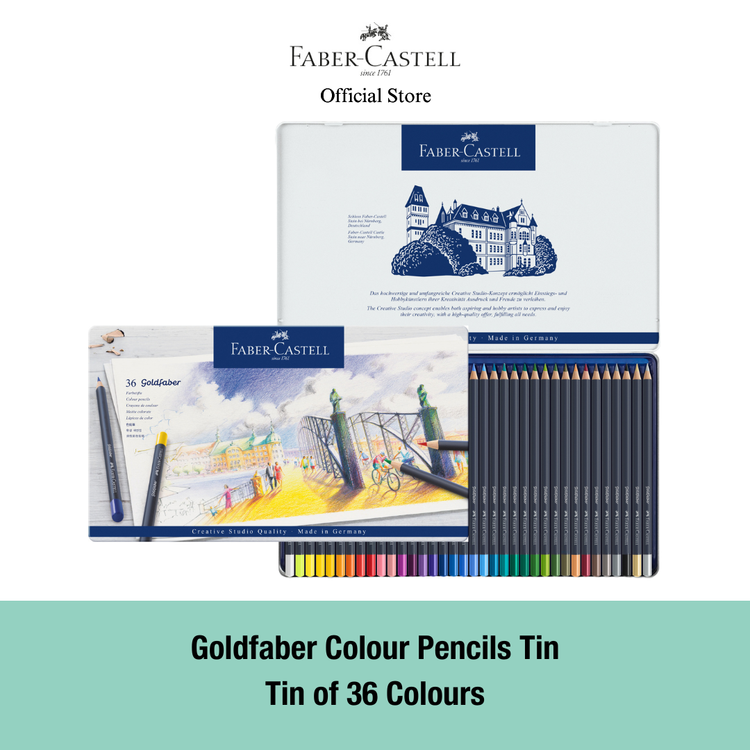 Goldfaber Colour Pencil Tin, 12/24/36/48-pieces