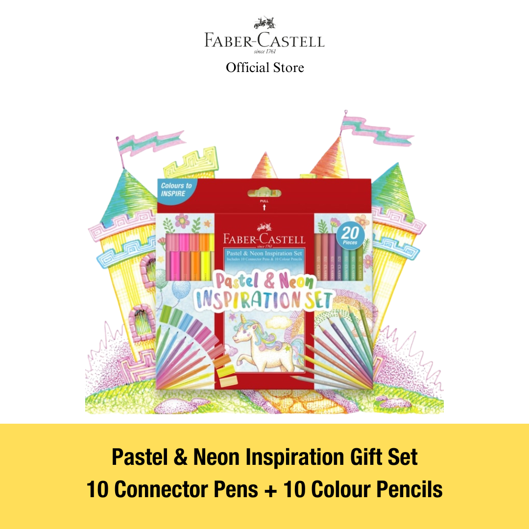 Pastel & Neon Inspiration Set - Connector Pens & Colour Pencils