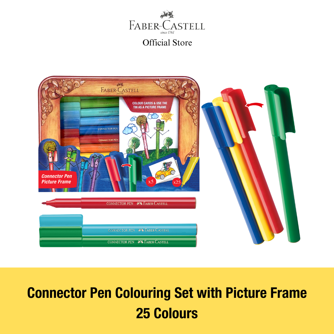 Connector Pen Colouring Set with Picture Frame, 25-pieces