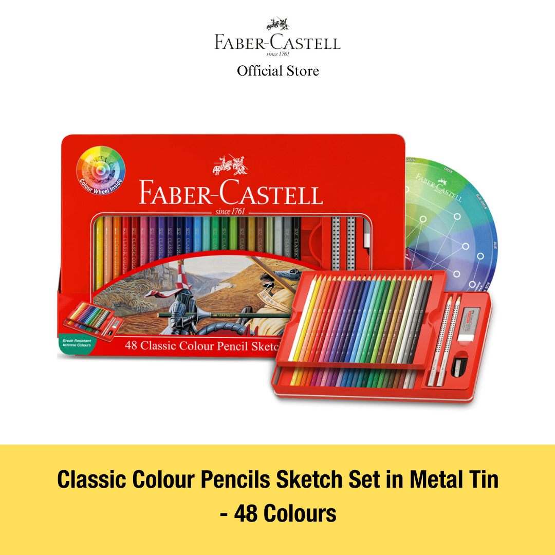 Classic Colour Pencils in Metal Tin, Bundle and Single (FSC)