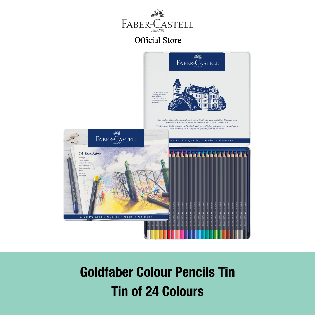 Goldfaber Colour Pencil Tin, 12/24/36/48-pieces