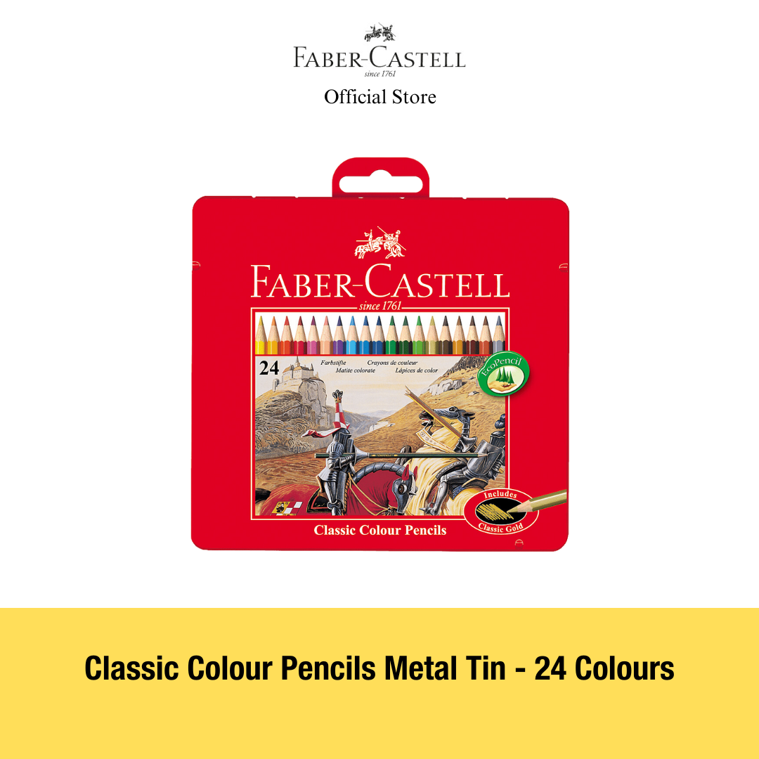 Classic Colour Pencils in Metal Tin, Bundle and Single (FSC)