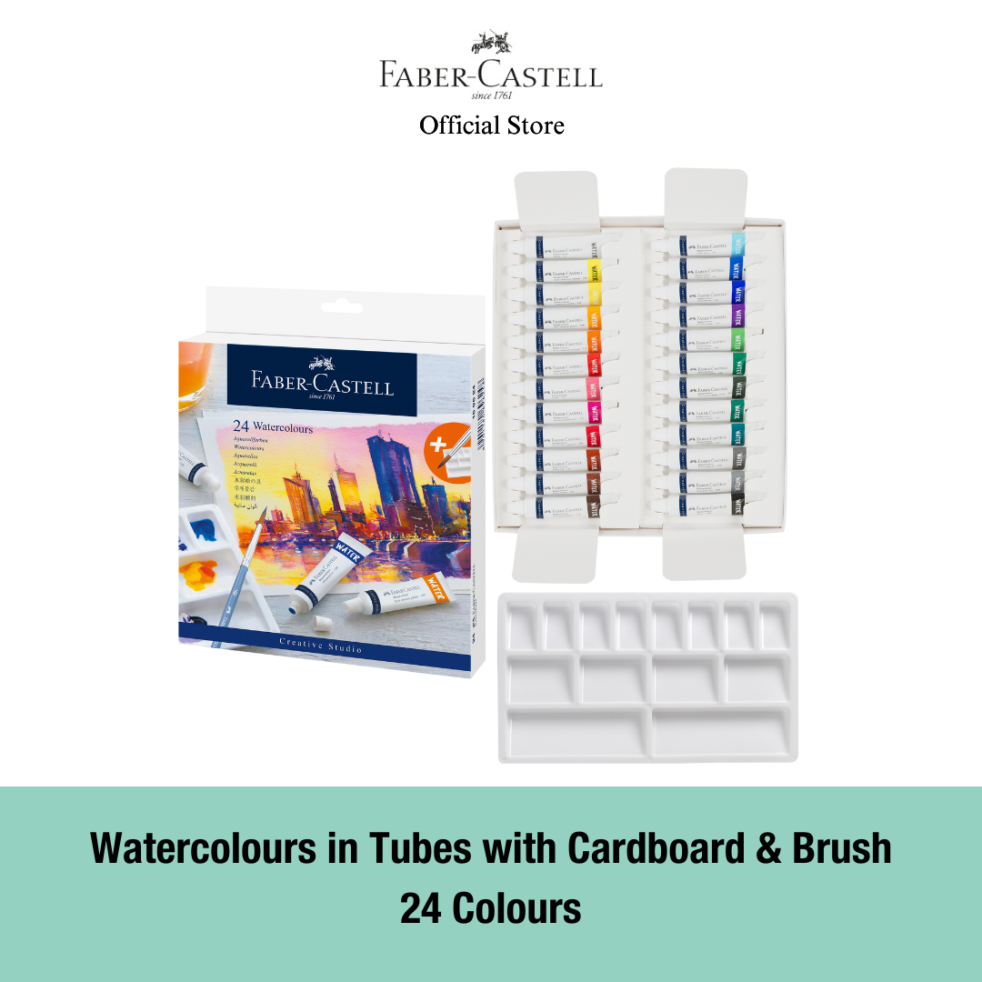 Watercolours in Tubes, 12/24 Colours