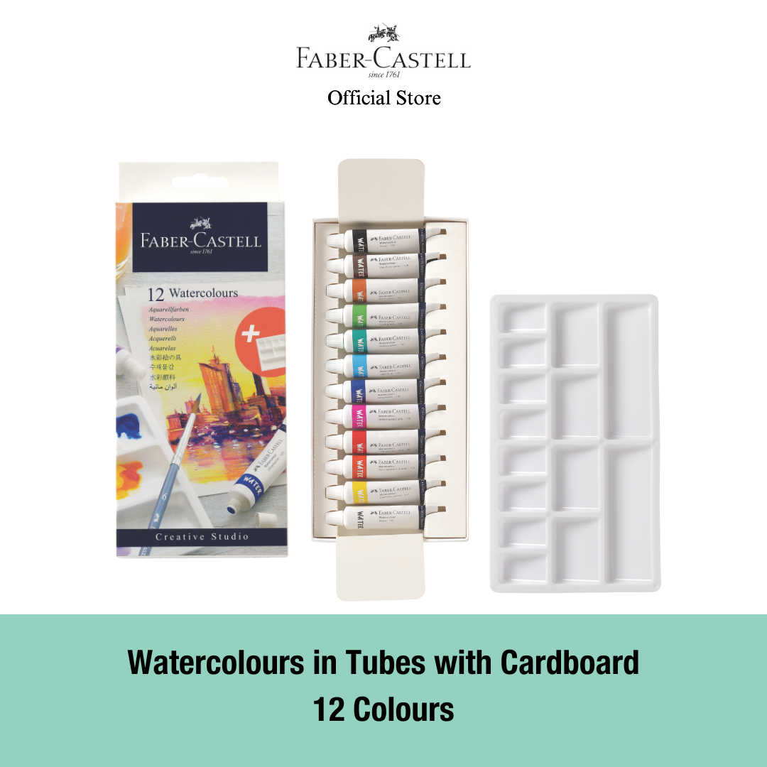 Watercolours in Tubes, 12/24 Colours