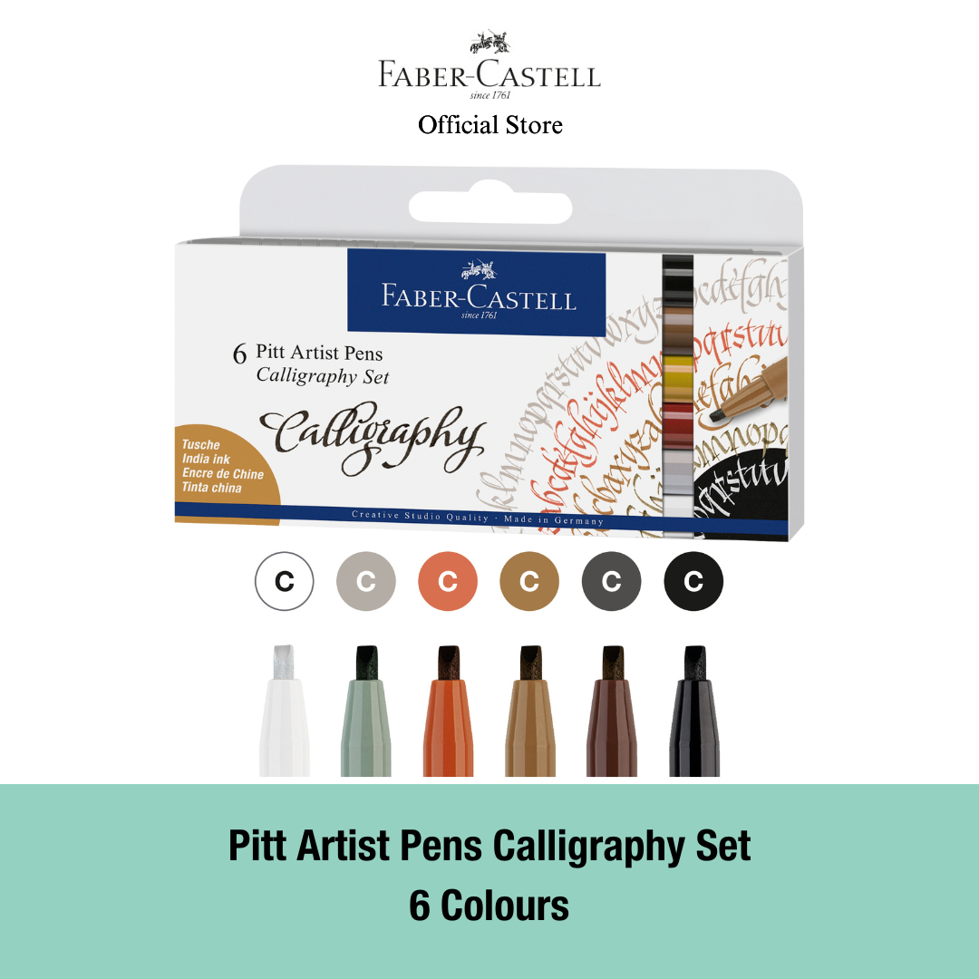 Pitt Artist Pens Calligraphy Set, 4-6 colours