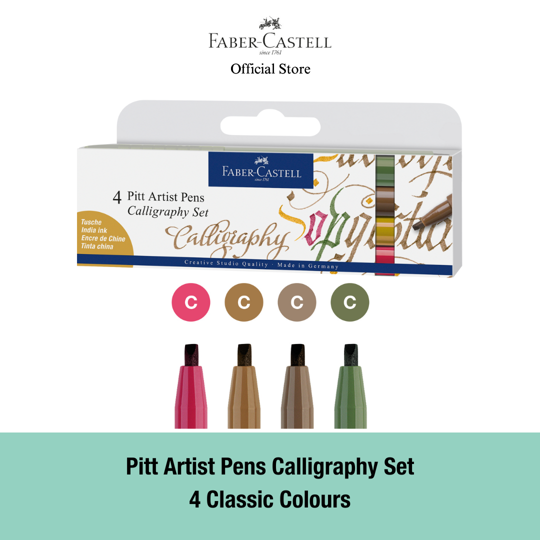 Pitt Artist Pens Calligraphy Set, 4-6 colours