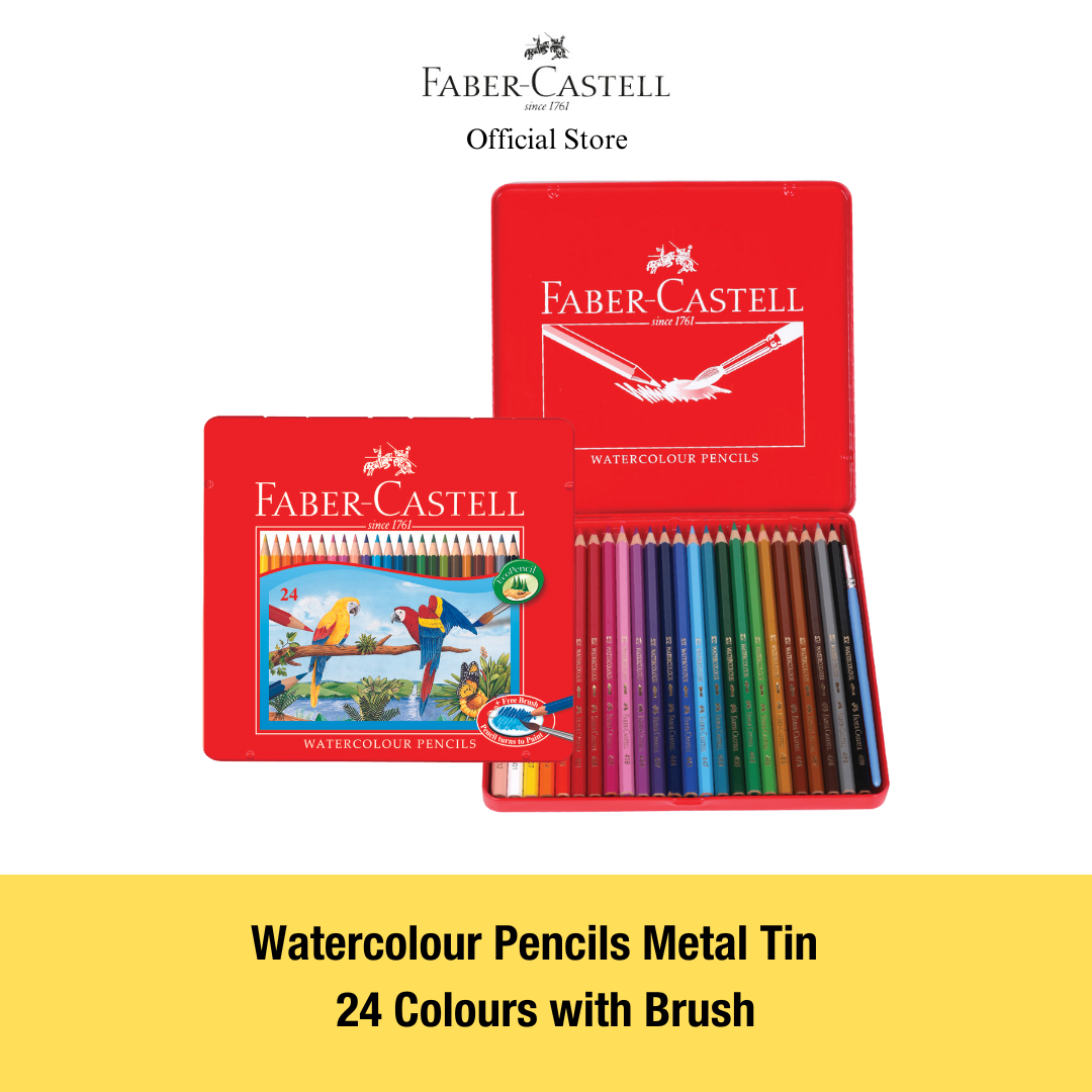 Watercolour Pencils in Metal Tin (FSC)