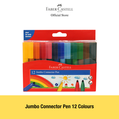 Jumbo Connector Pen Colouring Set, 12-pieces