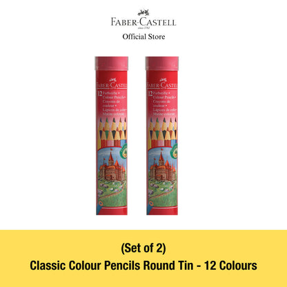 Faber-Castell Classic Colour Pencils in Round Tin (FSC)