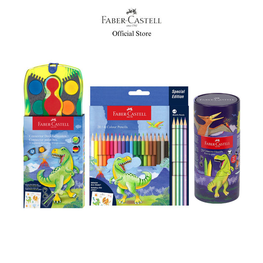 Special Edition Dinosaur Series Colour Pencils, Connector Pens Markers & Paint box