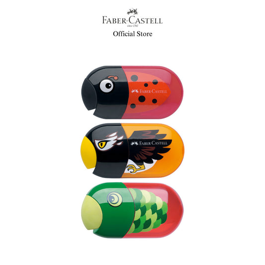 Dual Sharpener with Eraser Fish / Eagle / Ladybird - Cute stationery for girls and boys