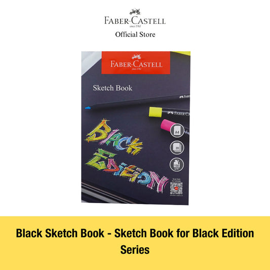 Faber-Castell Black Paper Sketch Book, A4 20sheets