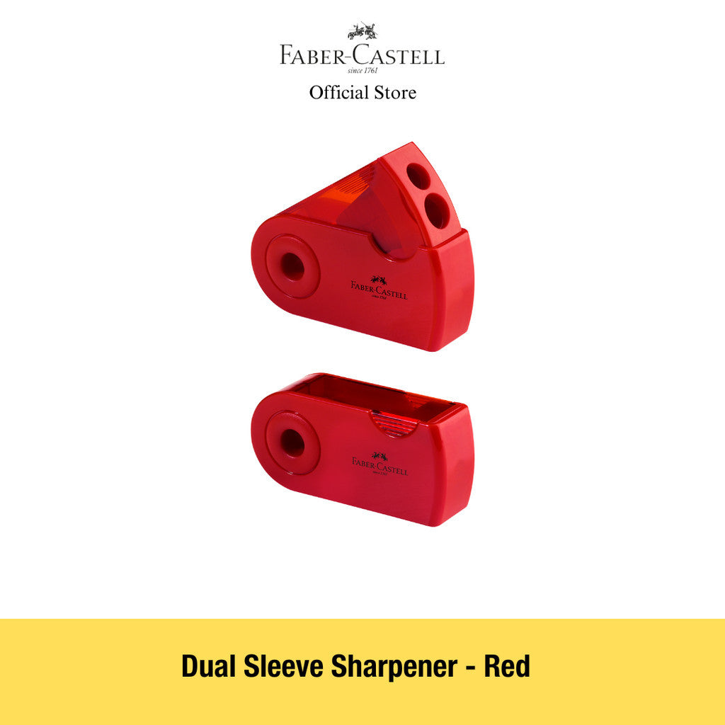Dual Hole Sleeve Sharpener - Perfect sharpener for standard and jumbo pencils in sleek design