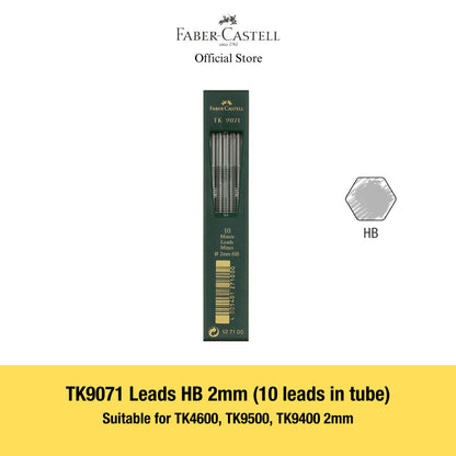 TK9071 TK Lead H/HB/B/2B/3B, 2mm - Pencil leads for technical drawing (for TK4600, TK9400, TK9500)