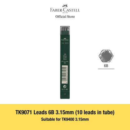 TK9071 TK Lead H/HB/B/2B/3B, 2mm - Pencil leads for technical drawing (for TK4600, TK9400, TK9500)
