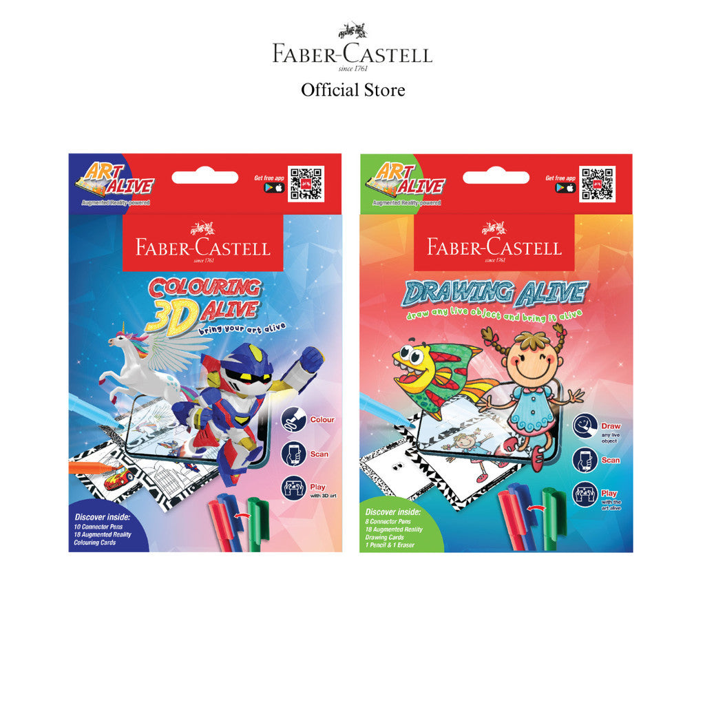 Faber-Castell ARt Alive Sets - Augmented Reailty Drawing & Colouring Sets