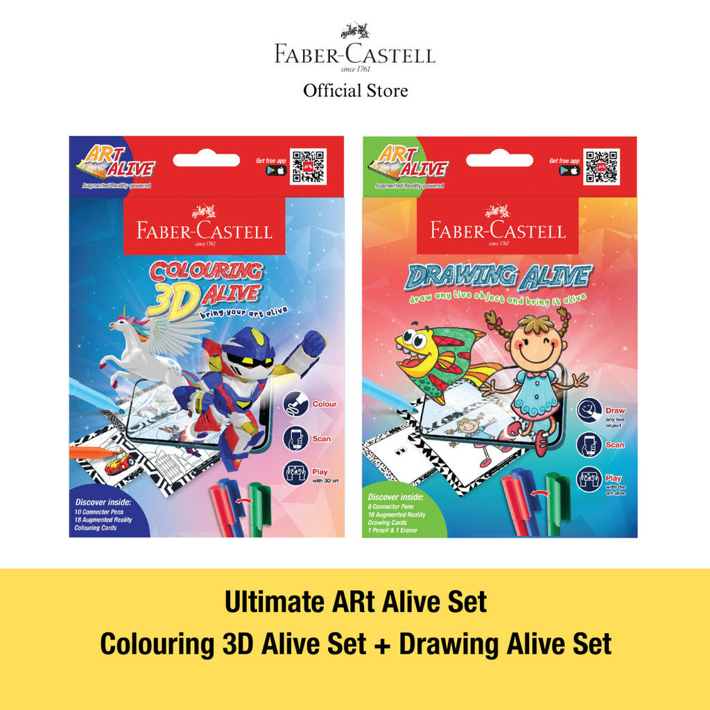 Faber-Castell ARt Alive Sets - Augmented Reailty Drawing & Colouring Sets