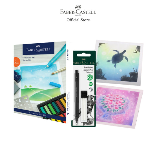 Soft Pastel Art Starter Kit with Precision Eraser Set