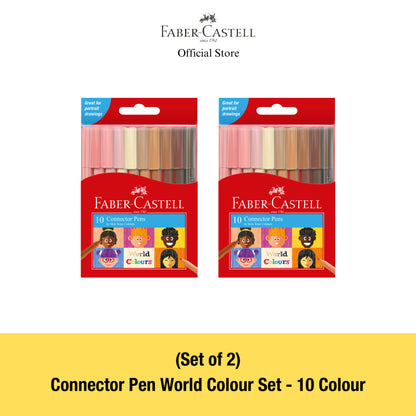 Connector Pen Set - World Colour & Neon Pastel