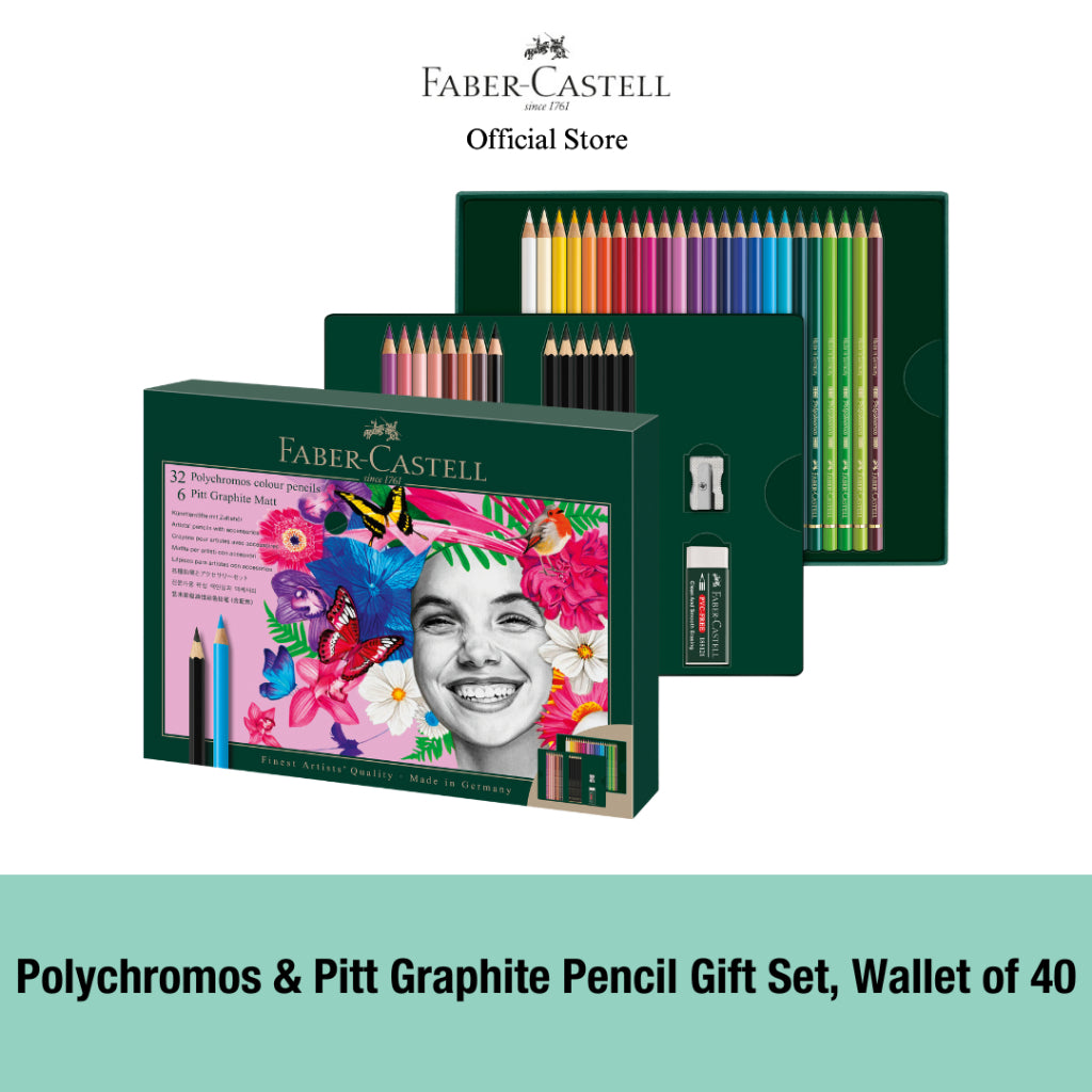 Polychromos and Pitt Graphite Matt Gift Art Set, Gift Set/23/40/50 pieces