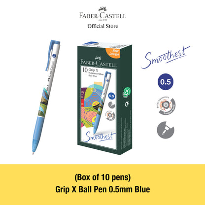 Grip X Ball Pen X5 (0.5mm) X7 (0.7mm) Box of 10 - Blue, Black, Red
