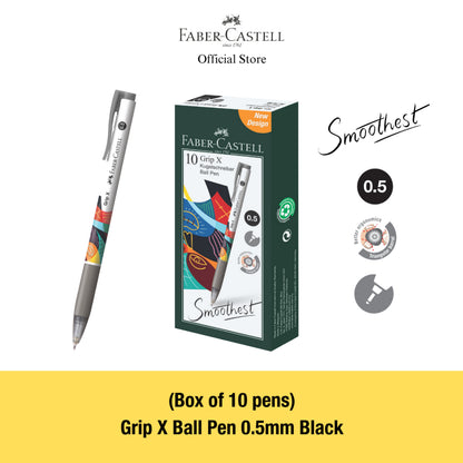 Grip X Ball Pen X5 (0.5mm) X7 (0.7mm) Box of 10 - Blue, Black, Red